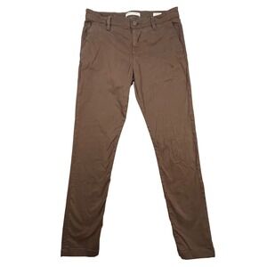 Mavi Brown Edward Slim Straight Leg Chino Pants Mens 33/34